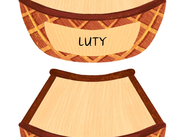 Jabłuszkowe urodziny - tablica z urodzinami