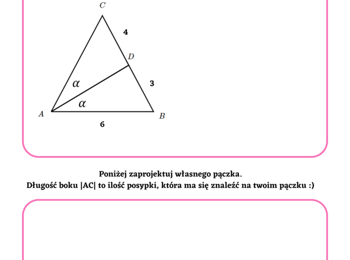 Twierdzenie o dwusiecznej - wersja na Tłusty Czwartek