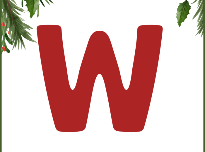 WESOŁYCH ŚWIĄT - Boże Narodzenie – GIRLANDA – biblioteka – świetlica – przedszkole – gazetka – wersja 1