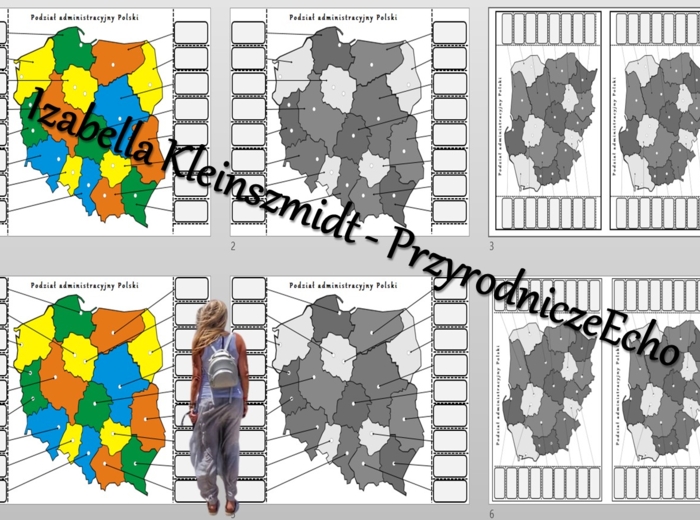 Notatka okienkowa „Podział administracyjny Polski”. Geografia 7. „Mapa polityczna Europy i podział administracyjny Polski”, „Ludność i urbanizacja”.