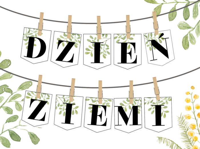 DZIEŃ ZIEMI - napis