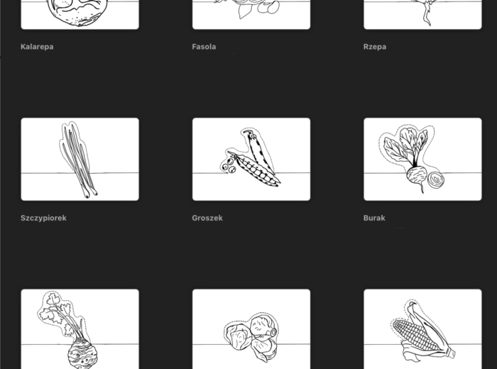 Opaski - Warzywa- „Na straganie” - 15 warzyw