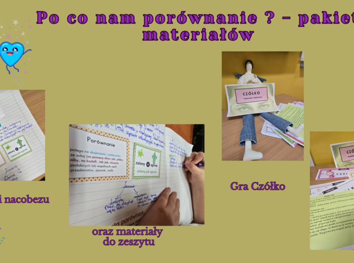 Porównanie w kl. IV_VI- karty pracy , gra