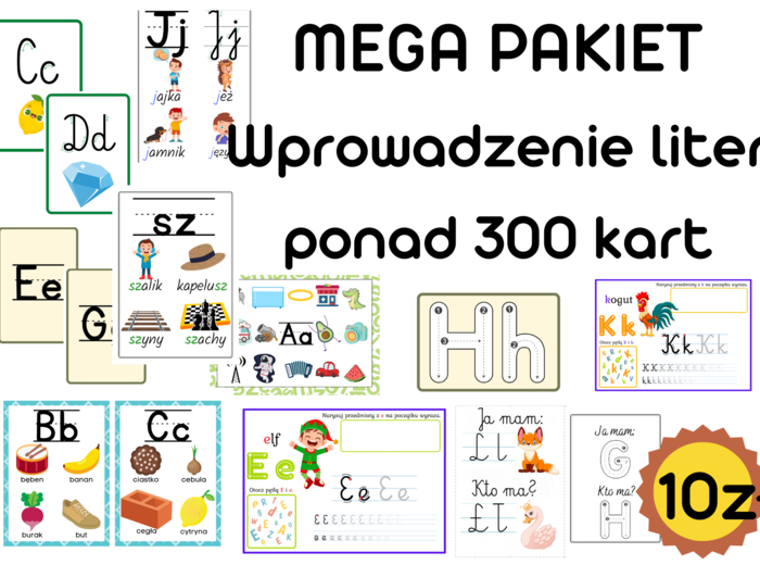 ✍?Wprowadzanie liter? ponad 300 kart!