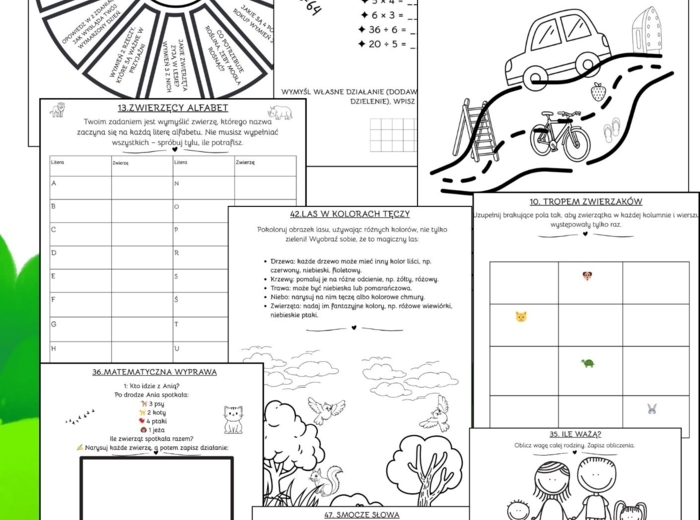 2 część kart pracy na zajęcia korekcyjno-kompensacyjne 1-3