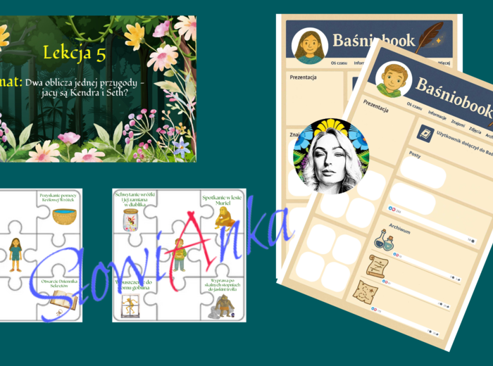 Zestaw materiałów dydaktycznych do omówienia lektury „Baśniobór” Brandona Mulla + PREZENTACJA GRATIS