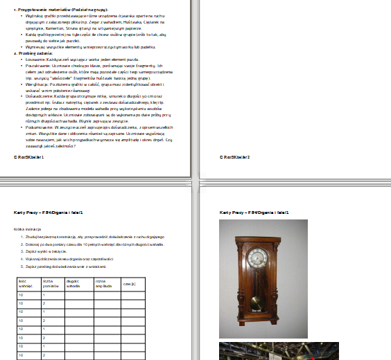 Fizyka w akcji: Ruch drgający przez doświadczenie i współpracę.