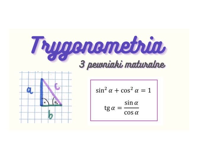 Trygonometria - pewniaki maturalne