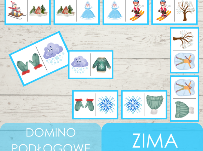 Domino podłogowe - zima