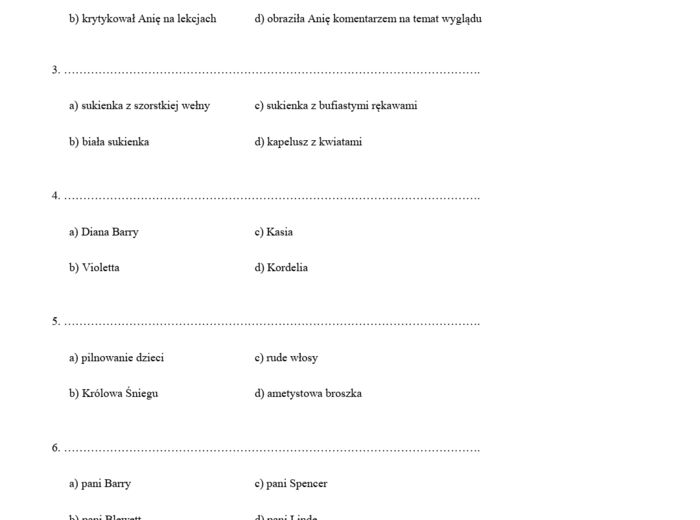 KARTKÓWKA ODWRÓCONA - Ania z Zielonego Wzgórza
