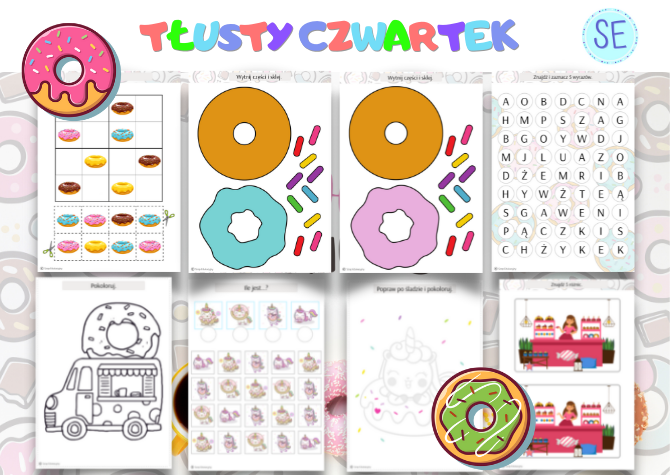 Tłusty czwartek - zestaw zadań