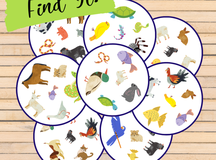 Find It! - Animals | Dobble | Zwierzęta