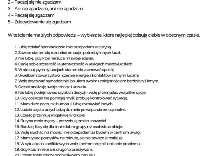 Test kolorów- materiał na zajęcia wychowawcze, doradztwo zawodowe.