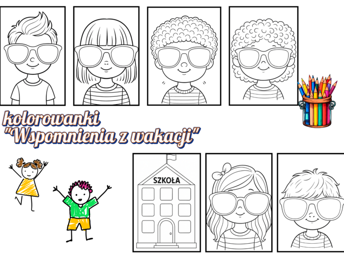 👓 7 wyjątkowych kolorowanek – „Wakacje w okularkach” 👓