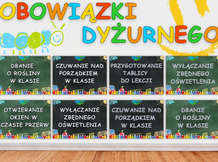 OBOWIĄZKI DYŻURNEGO - Gazetka szkolna