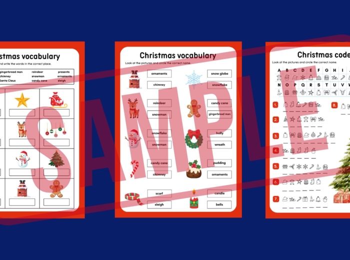 Christmas Games & Activities – Zestaw 35 stron świątecznych materiałów SP 4–6 | Vocabulary, Grammar A1–A2 (odmiana to be, There is / There are, have got / has got, Present Simple, Present Continuous), Reading, Speaking, TABOO, Boardgame, Worksheets i WIĘ