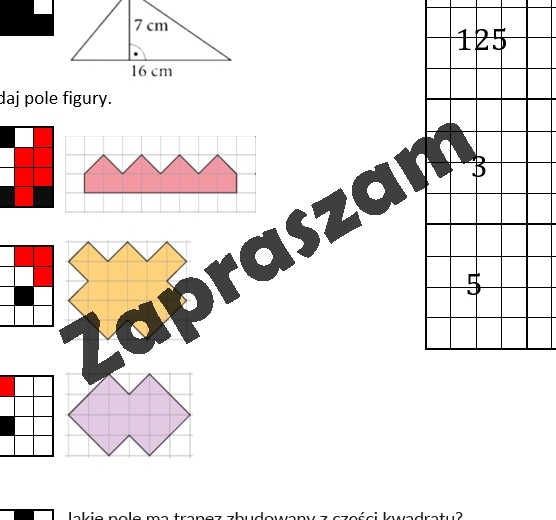 Kodowanie - pola figur