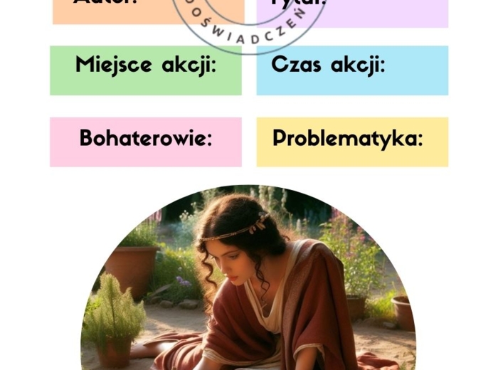 Opowiedz o lekturze- Opowieść wigilijna, Latarnik, Kamienie na szaniec, Quo vadis, Pana Tadeusz. Ćwiczenia z wykorzystaniem kart lekturowych.