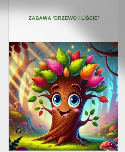 Zabawa "Drzewo i liście". Rozpoznaję gatunki drzew i krzewów.