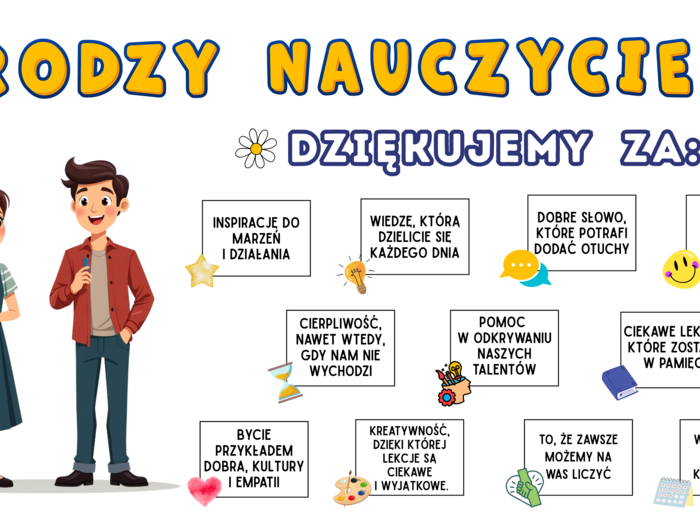 PROMOCJA! Gazetka szkolna z okazji Dnia Nauczyciela – wyjątkowa dekoracja szkolnego korytarza i apelu, dodatkowe elementy dekoracyjne