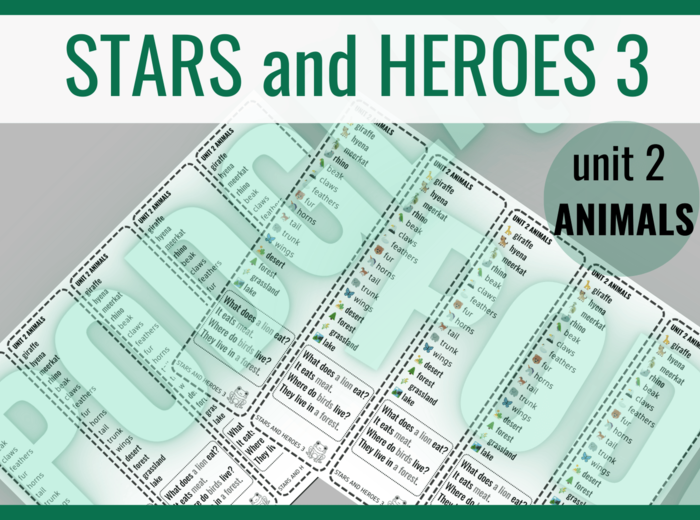 Stars and Heroes 3 unit 2 – zakładki do książki