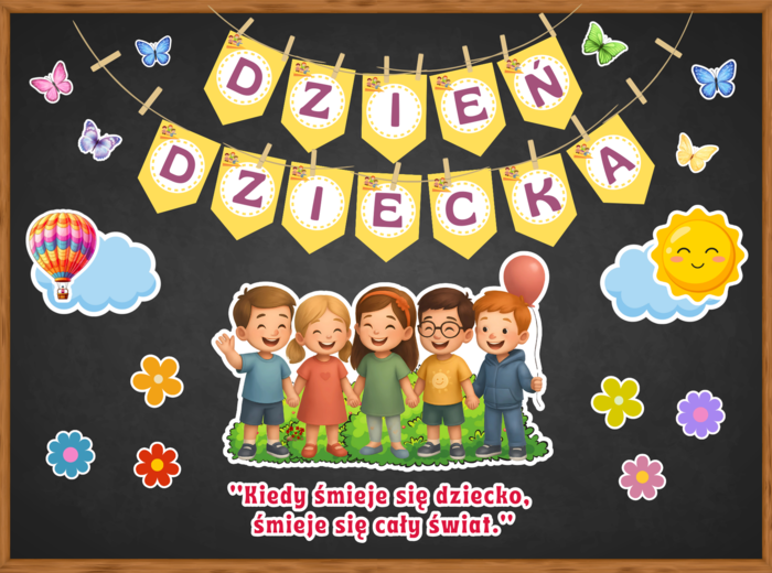DZIEŃ DZIECKA - zestaw materiałów - grafika XL