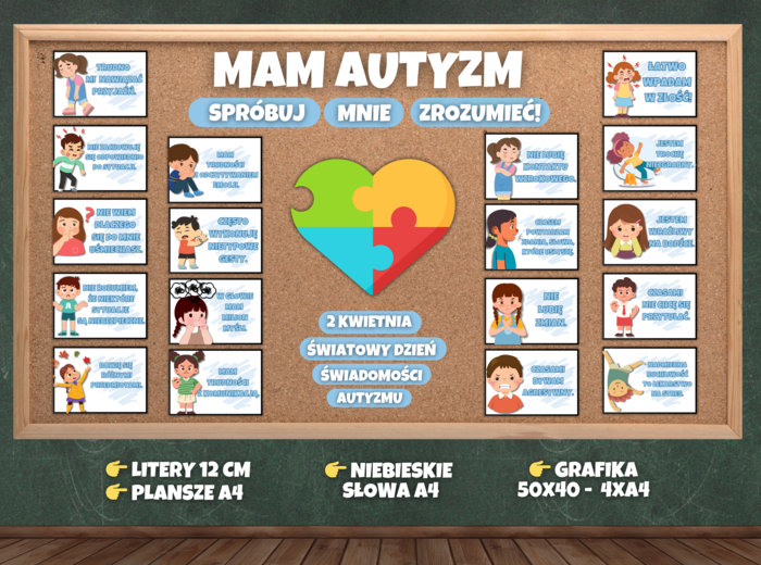 AUTYZM - DZIEŃ ŚWIADOMOŚCI AUTYZMU 2 KWIETNIA - GAZETKA EDUKACYJNA