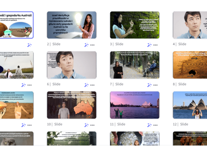 Ludność i gospodarka Australii - prezentacja multimedialna w genial.li do edycji