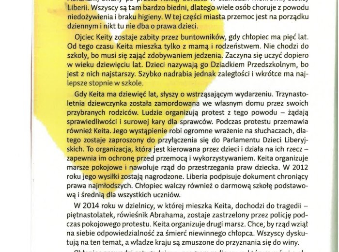 I ty możesz zmienić świat, lektura, lekcja dodatkowa, lekcja wychowawcza, Afryka, debata, quizy, edukacja wczesnoszkolna, czytanie ze zrozumieniem