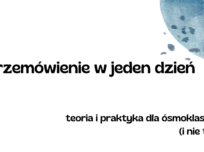Przemówienie w jeden dzień - prezentacja