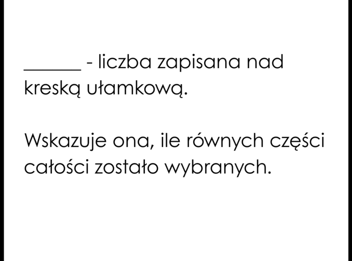 Karty Trójdzielne – Ułamki Zwykłe