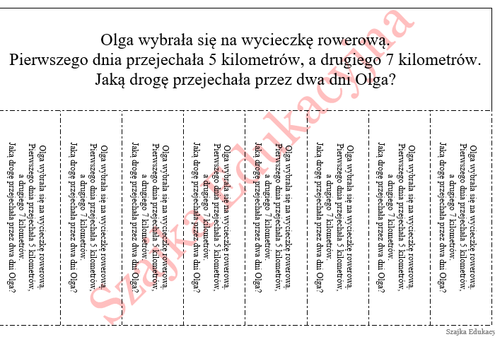 Sztafeta zadaniowa - jednostki długości.