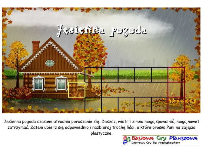 Jesienna pogoda – Gra planszowa