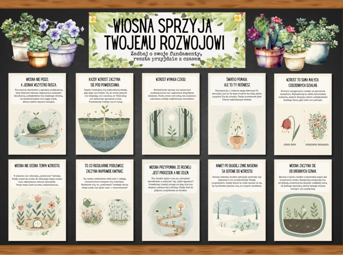 WIOSNA SPRZYJA TWOJEMU ROZWOJOWI - zestaw materiałów