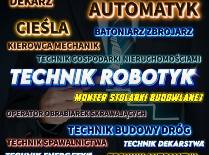 34 zawody kluczowe dla rynku pracy 2026 – POZNAJ , POMYŚL, ZDECYDUJ!