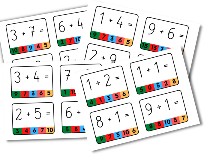 Klamerkowe dodawanie dla przedszkolaków