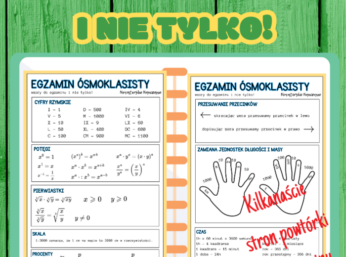 Powtórka do egzaminu ósmoklasisty i nie tylko!
