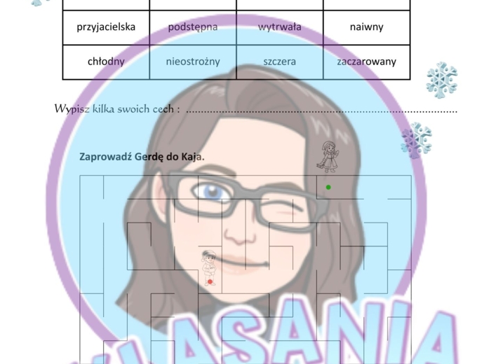 „KRÓLOWA ŚNIEGU” – KOMPLEKSOWY ZESTAW KART PRACY (KLASA 2–4)