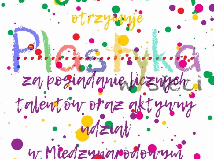 Dyplomy Międzynarodowy Dzień Kropki