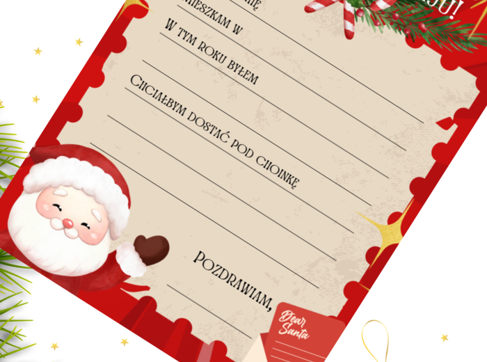 List do Świętego Mikołaja - dziewczynka i chłopiec