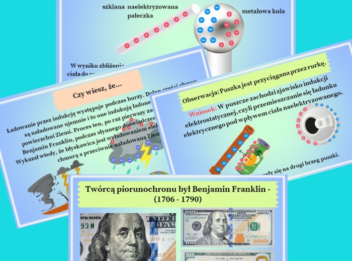 Temat: Sposoby elektryzowania ciał (fizyka SP- zestaw -2 prezentacje mulimedialne + karta pracy; 2 lub 3 h lekcyjne)