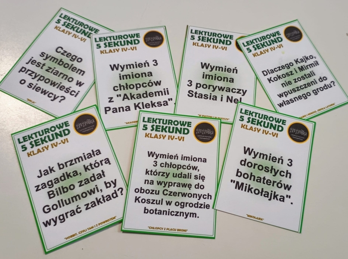 Lekturowe 5 sekund dla klas 4-6