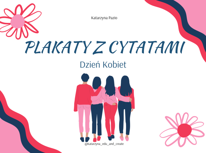 Plakaty z cytatami - Dzień Kobiet