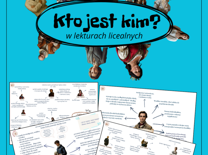 Bohaterowie literaccy MATURA (mapy mysli)