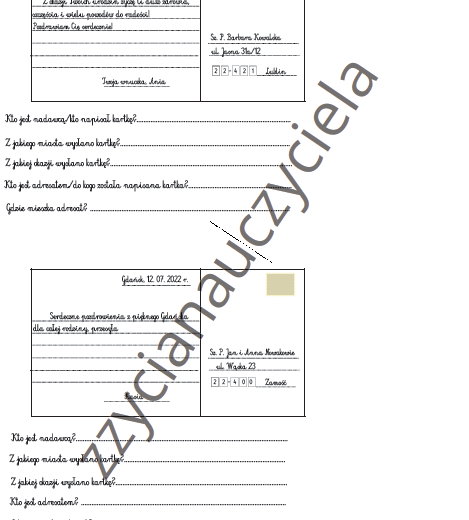 Wysyłamy kartki pocztowe!