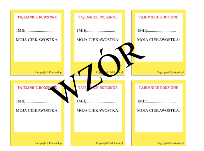 Zabawy na „Dzień Rodziny”, „Dzień Mamy”, „Dzień Taty”, „Dzień Babci i Dziadka” cz. 2 – pomoce dla nauczyciela