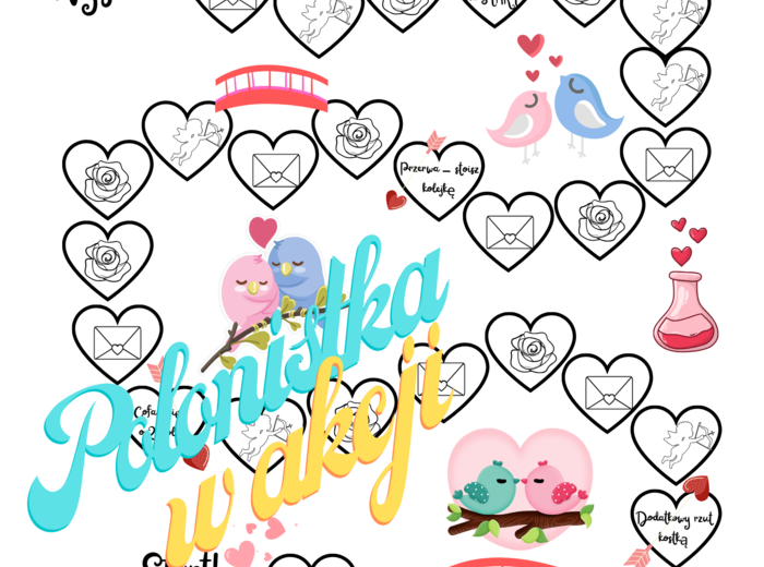 Walentynkowa gra planszowa