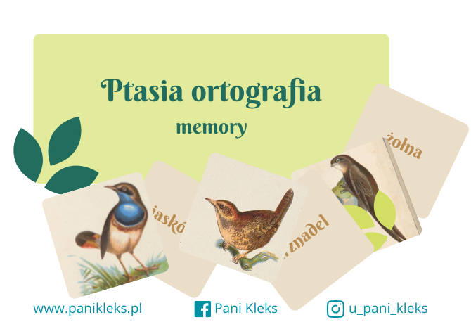 Ptasia ortografia - gra memory