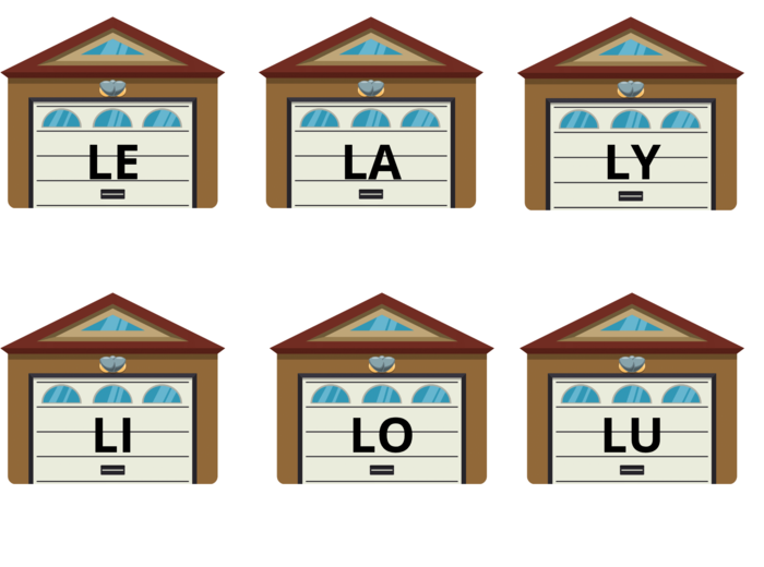 Sylaby. Wjedź autem do garażu