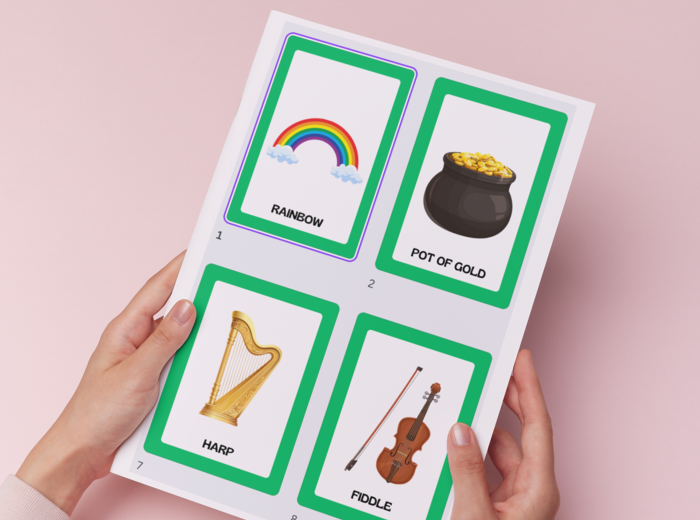 St. Patrick's Day flashcards - dzień św. Patryka karty obrazkowe